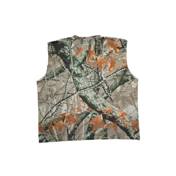 Outfitters Ridge Camo Muscle Tee 2XL – Realtree Style Sleeveless Pocket Tank - Picture 2 of 3